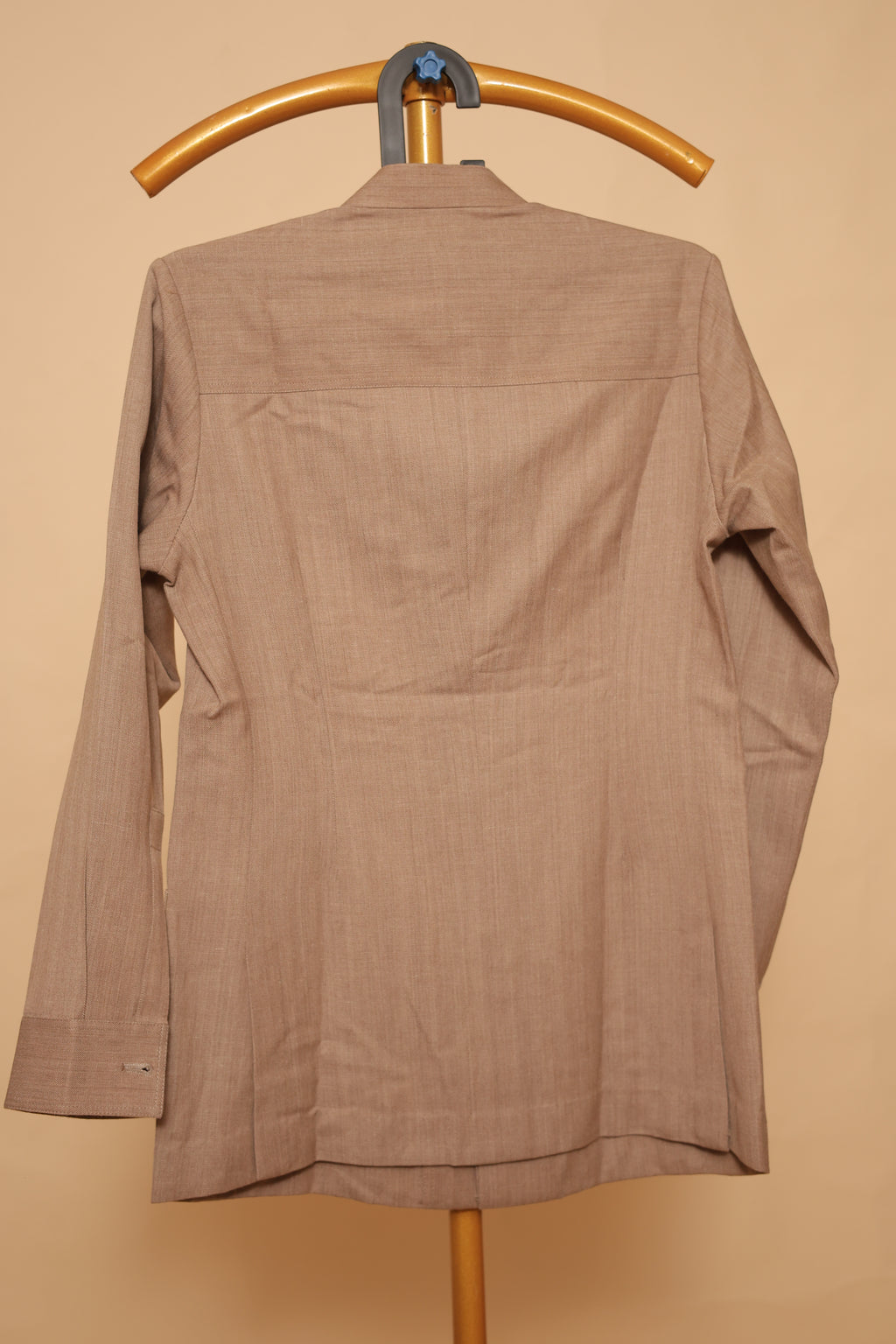 Men’s Beige Minimalist Ethnic Shirt