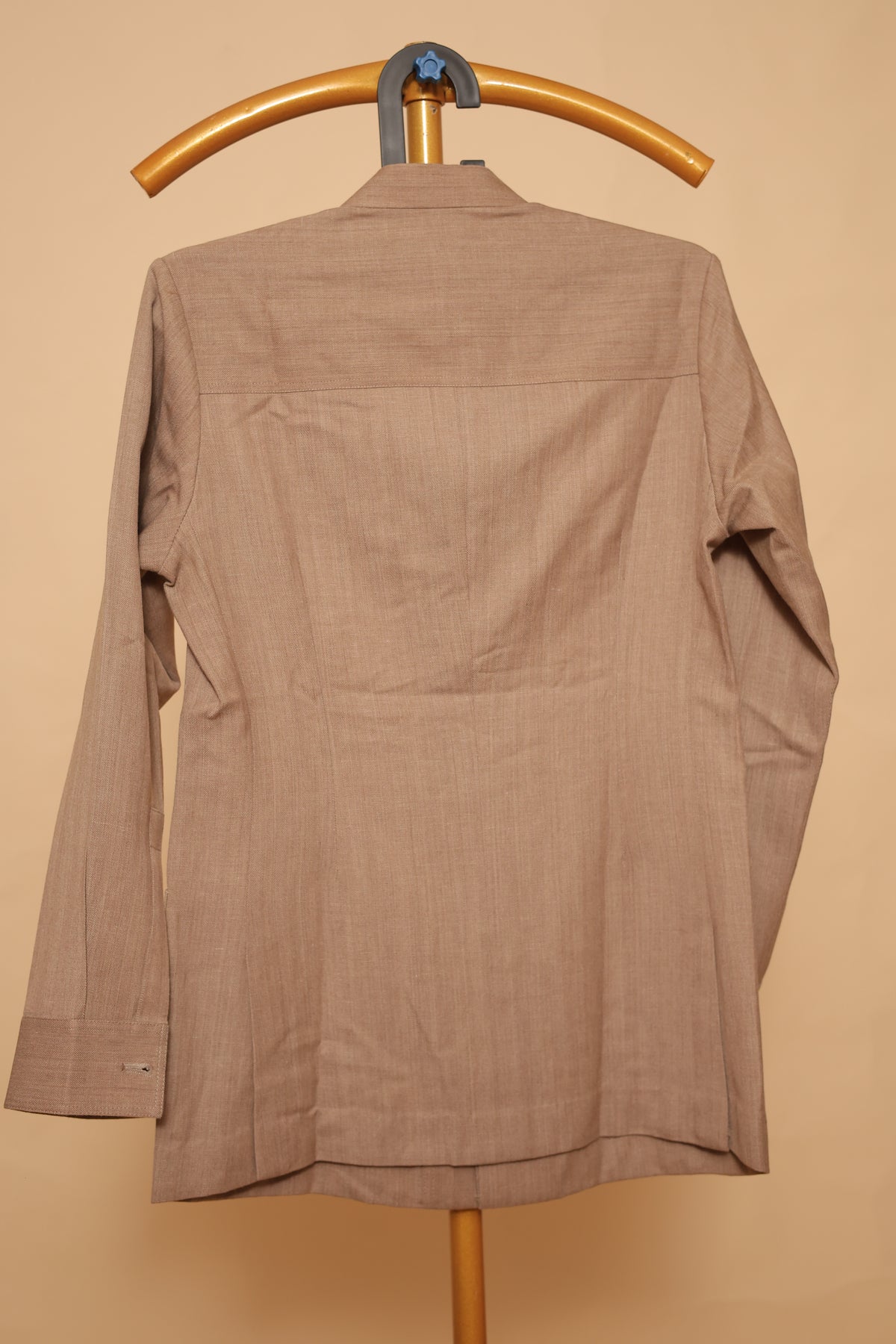 Men’s Beige Minimalist Ethnic Shirt