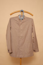 Men’s Beige Minimalist Ethnic Shirt