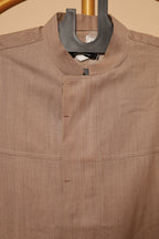 Men’s Beige Minimalist Ethnic Shirt