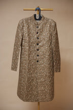 Men’s Brown Gold-Tone Embroidered Sherwani