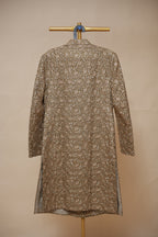 Men’s Brown Gold-Tone Embroidered Sherwani