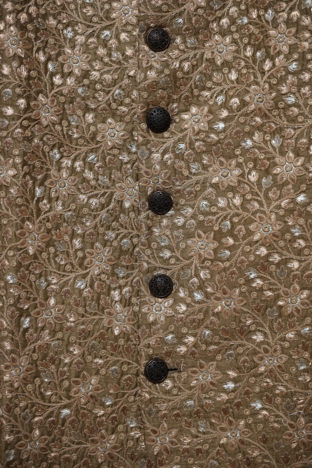Men’s Brown Gold-Tone Embroidered Sherwani