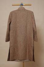 Olive Gold Floral Embroidered Sherwani