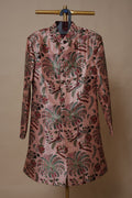 Men’s Blush Pink Floral Printed Sherwani
