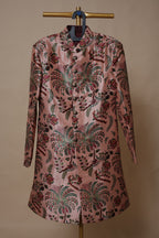 Men’s Blush Pink Floral Printed Sherwani