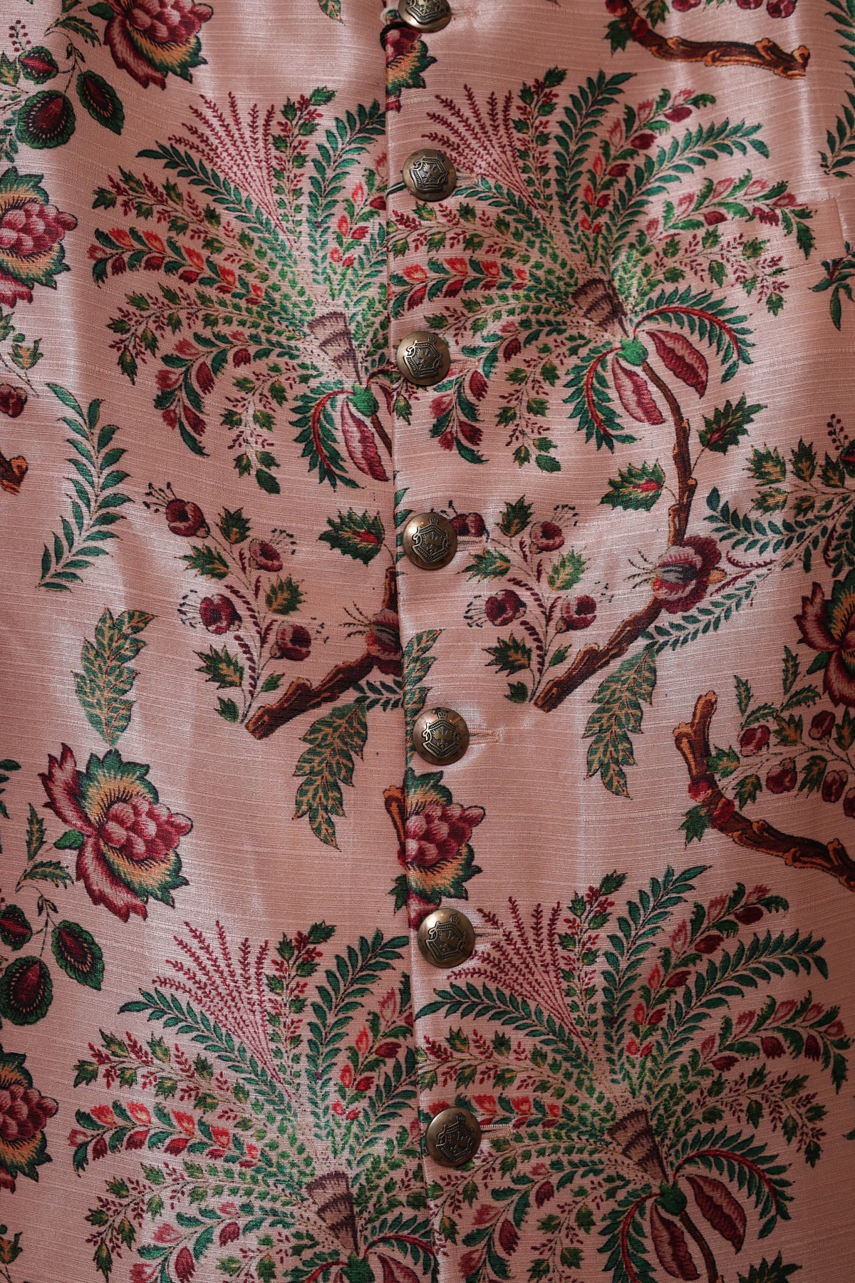 Men’s Blush Pink Floral Printed Sherwani