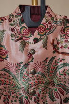 Men’s Blush Pink Floral Printed Sherwani