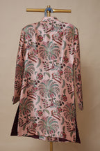 Men’s Blush Pink Floral Printed Sherwani