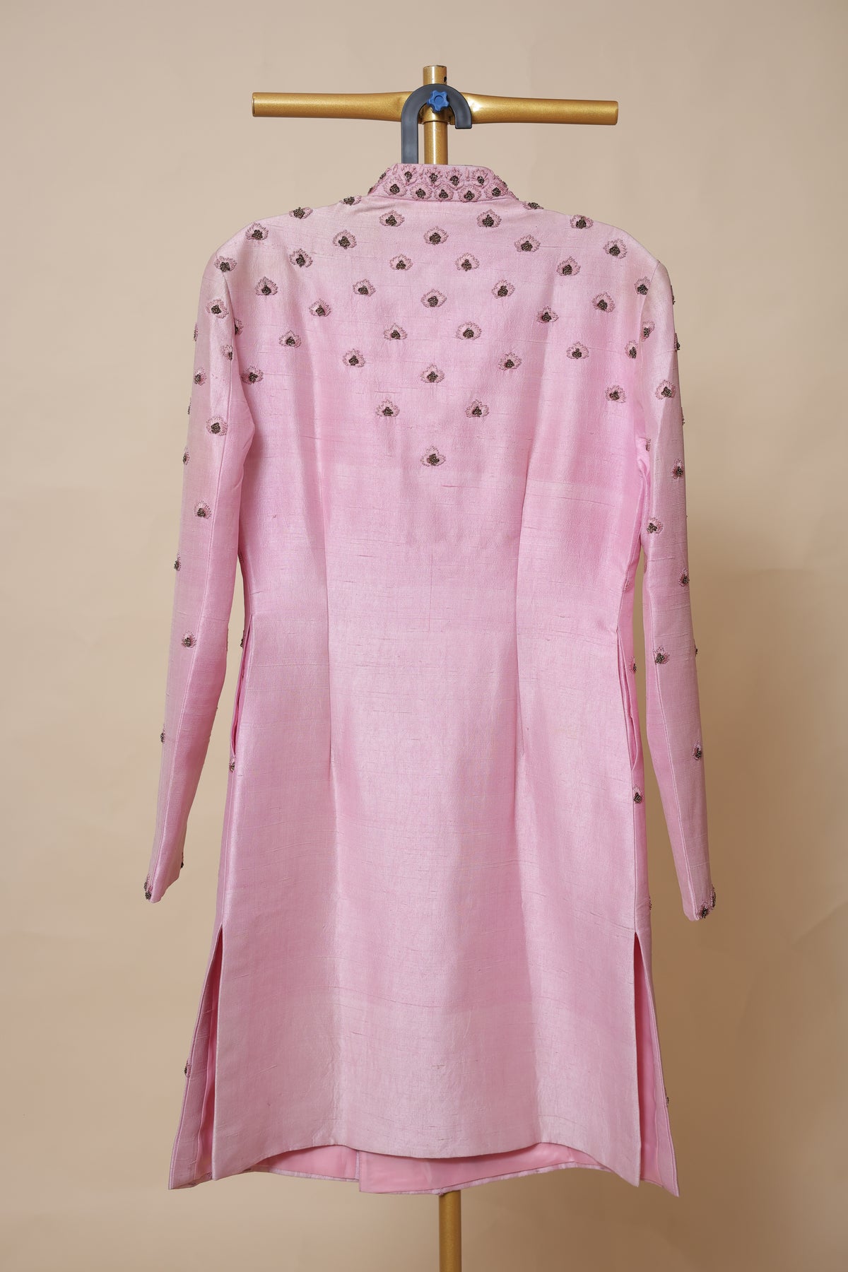 Men’s Blush Pink Embroidered Wedding Sherwani
