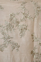Men’s Champagne Gold Floral Embroidered Sherwani