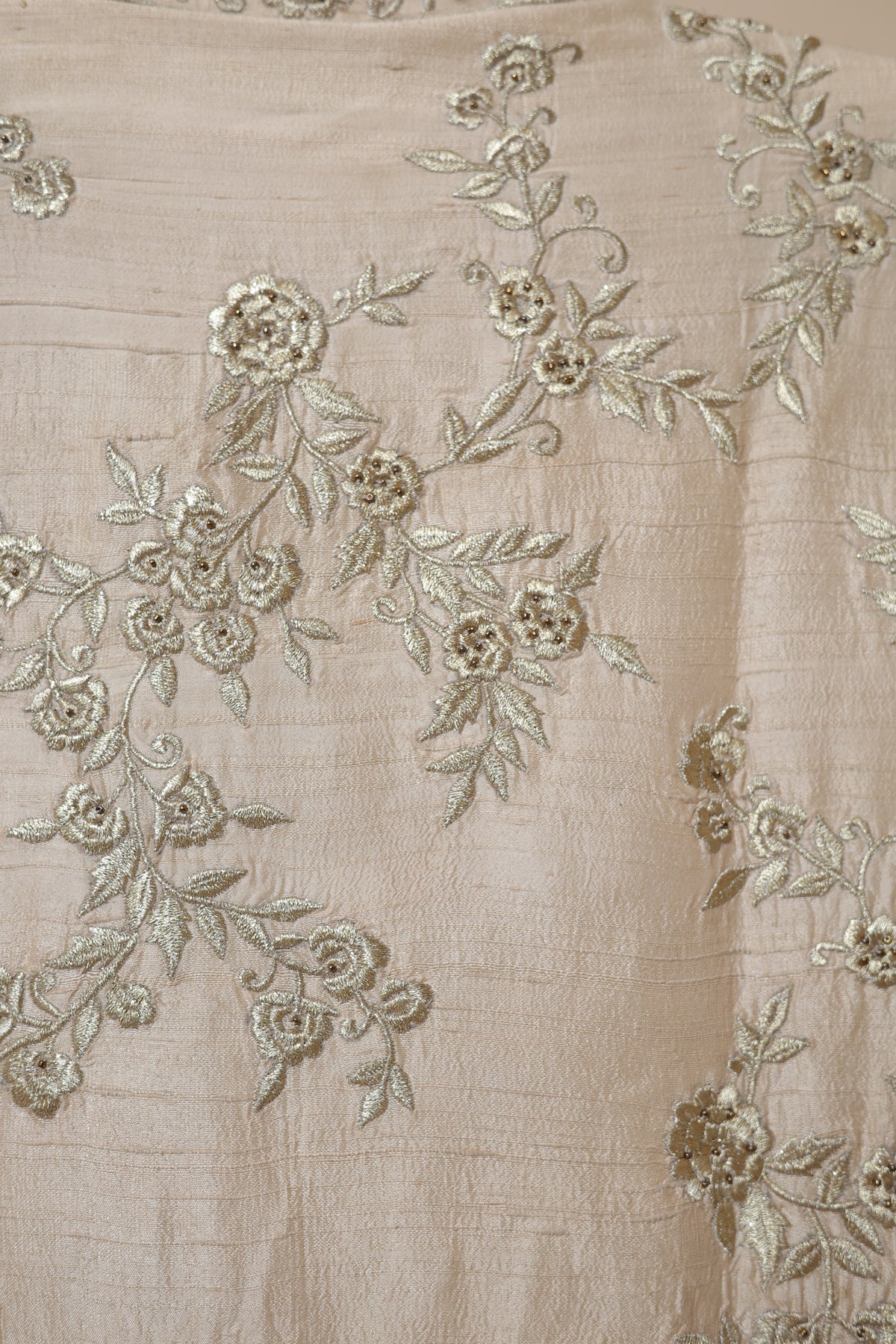 Men’s Champagne Gold Floral Embroidered Sherwani