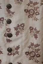 Men’s Ivory Floral Embroidered Designer Sherwani