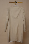 Men’s Beige Sherwani with Ivory Geometric Embroidered Panel