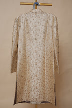 Men’s Champagne Gold Floral Embroidered Sherwani