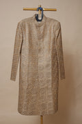 Men's Antique Gold Geometric Embroidered Sherwani