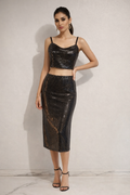 Liquid Bronze Sequin-Style Co-ord Set