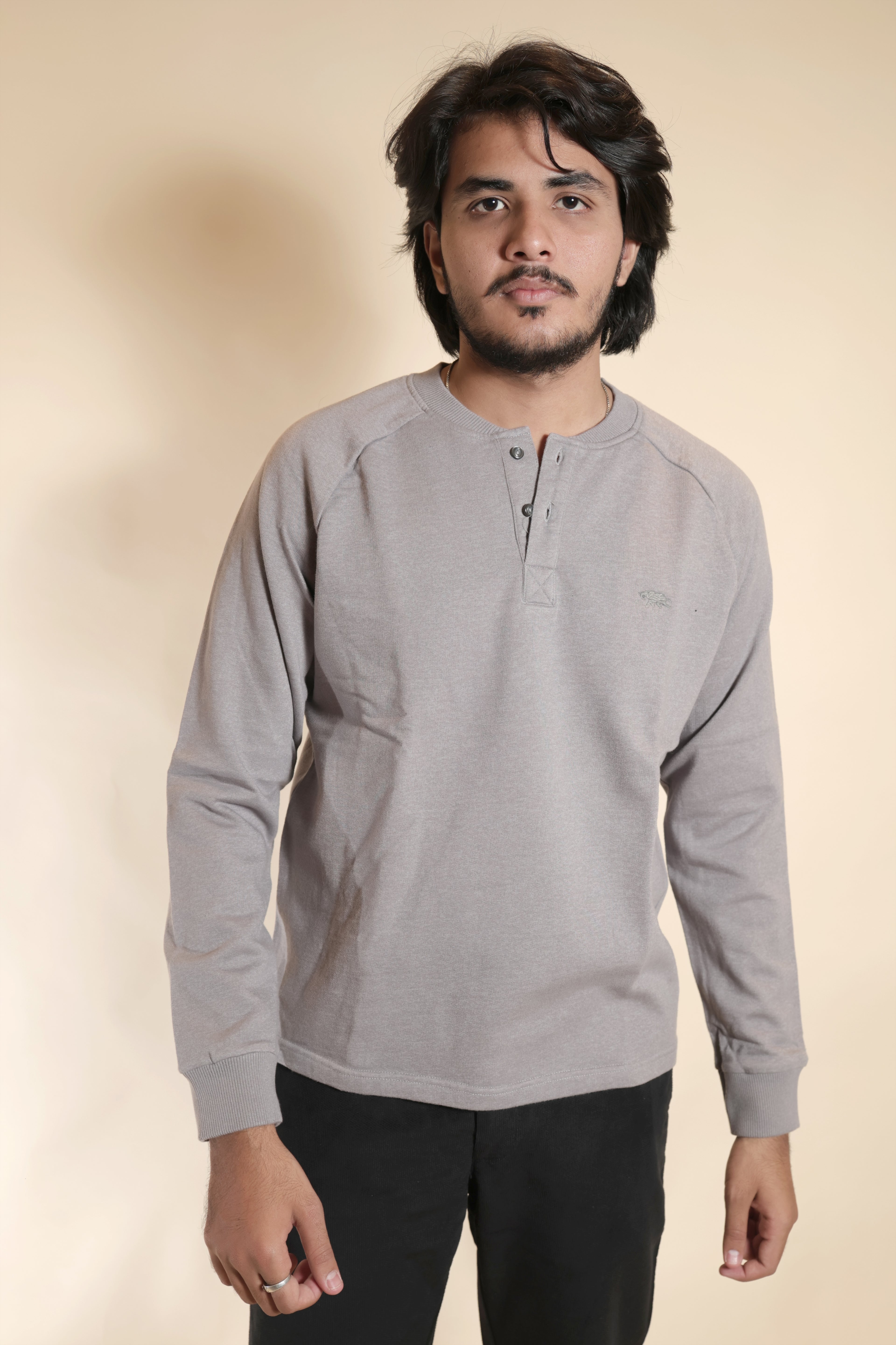 Soft Knit Grey Sweat Shirt