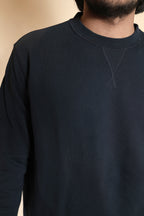 Cozy Solid Navy Blue Sweatshirt