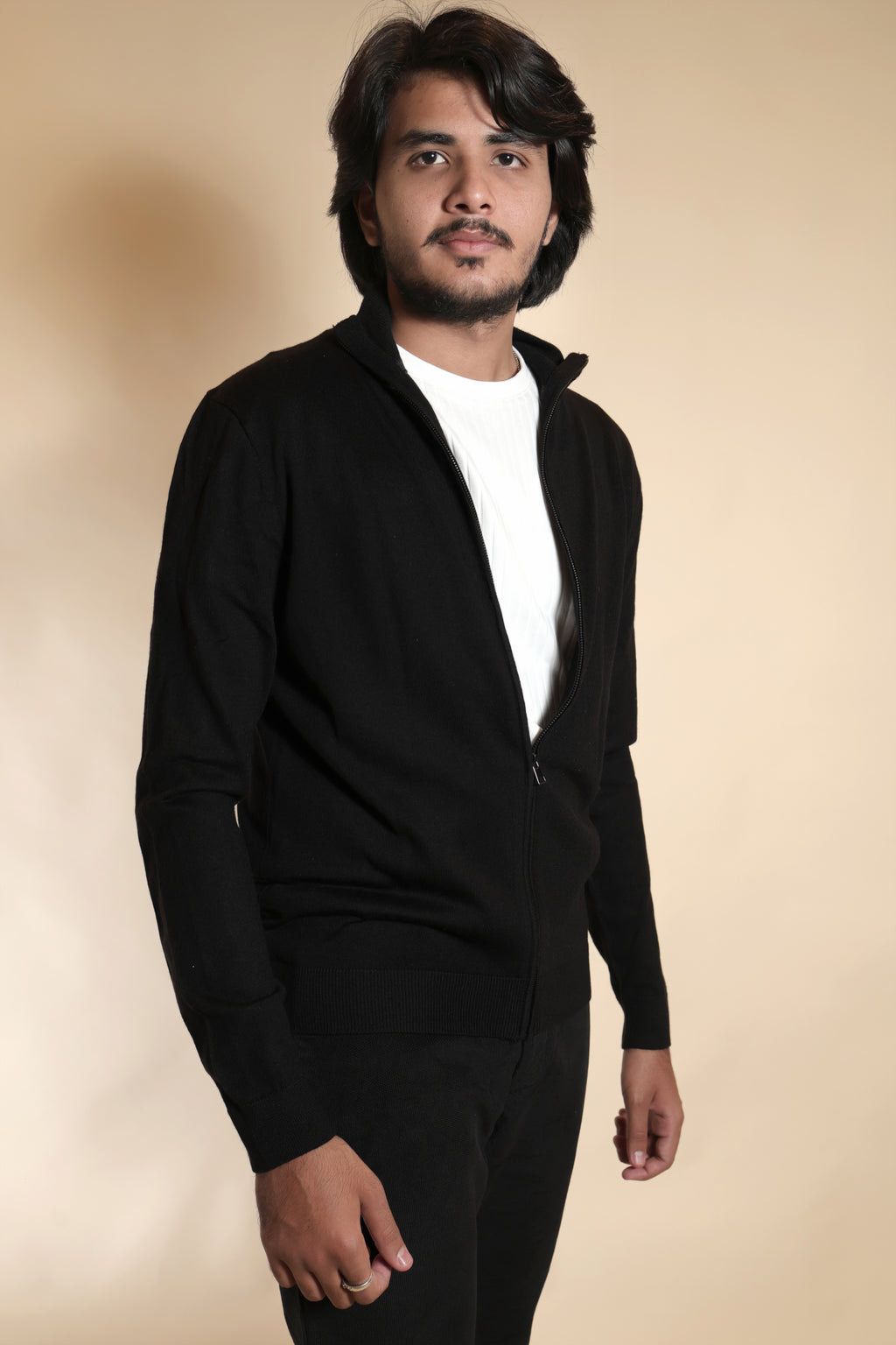 Classic Black Zip-Up Jacket