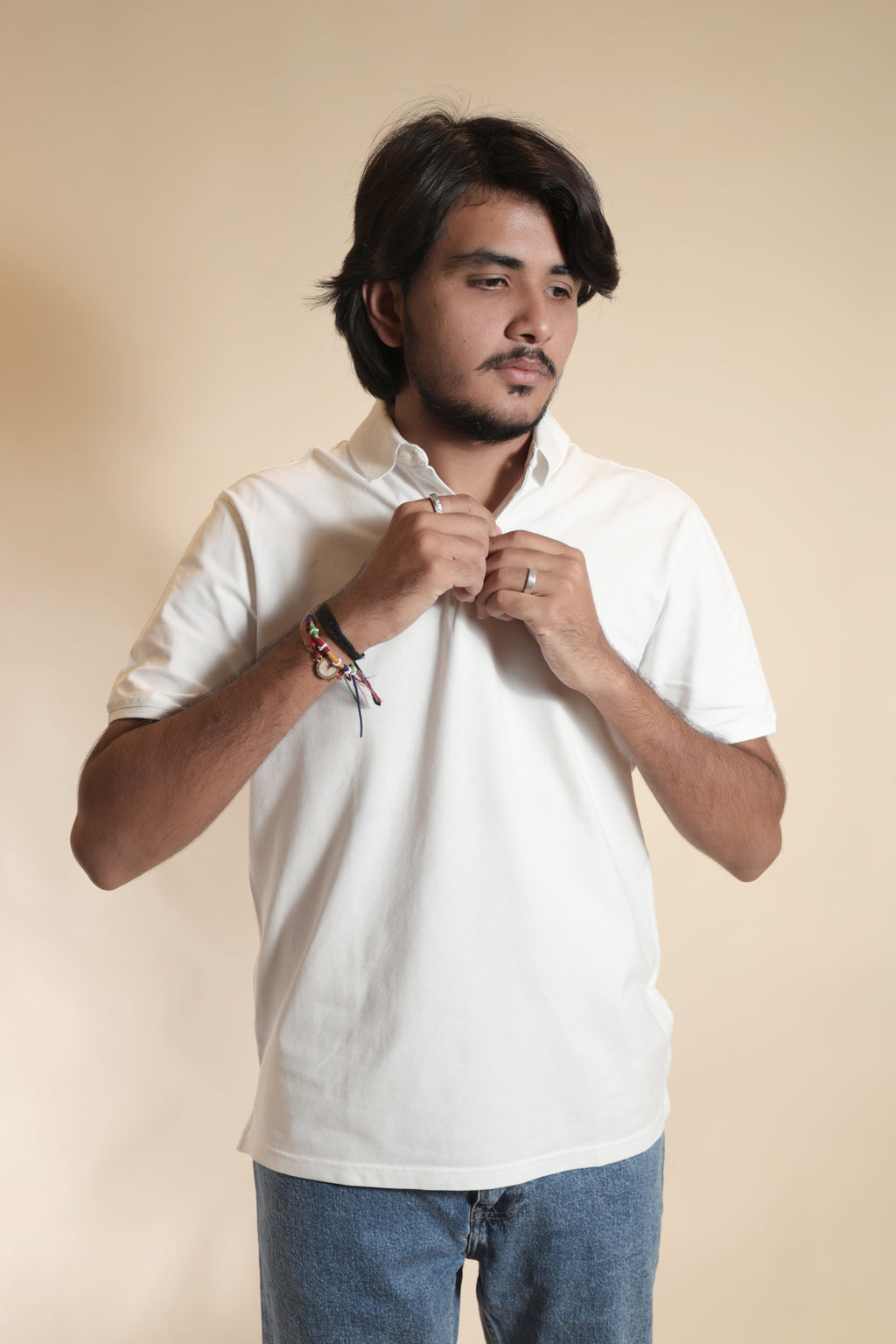 Everyday Casual White Polo