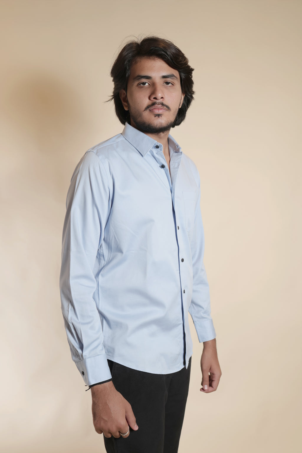 Essential Sky Blue Button-Down Shirt