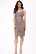 Net Bodycon Midi Dress