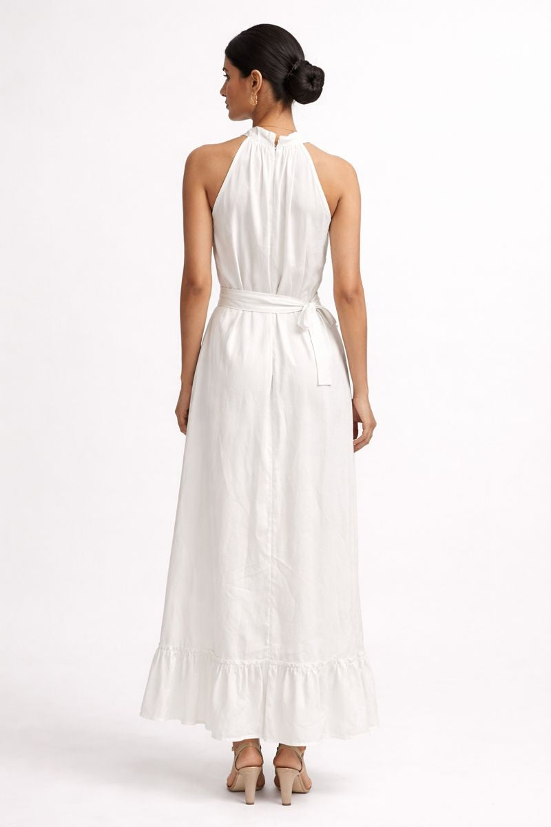 Celeste Halter-Neck Maxi Dress