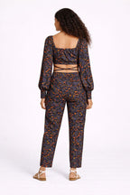 Contemporary Print Tie-Waist Co-Ord Set