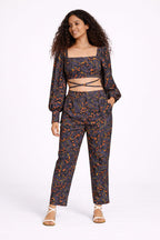 Contemporary Print Tie-Waist Co-Ord Set
