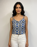 Blue Ikat Printed Camisole
