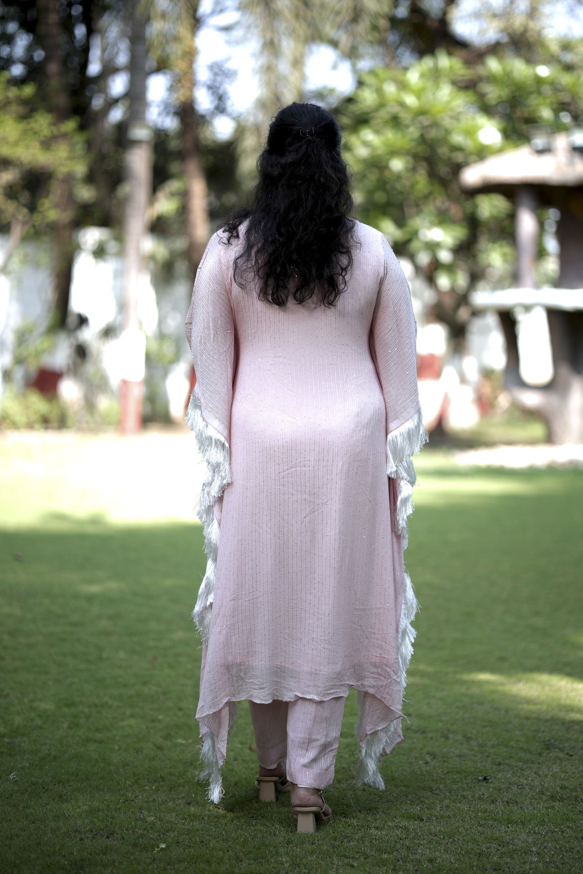 Graceful Pastel Festive Kaftan Outfit