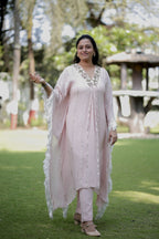 Graceful Pastel Festive Kaftan Outfit