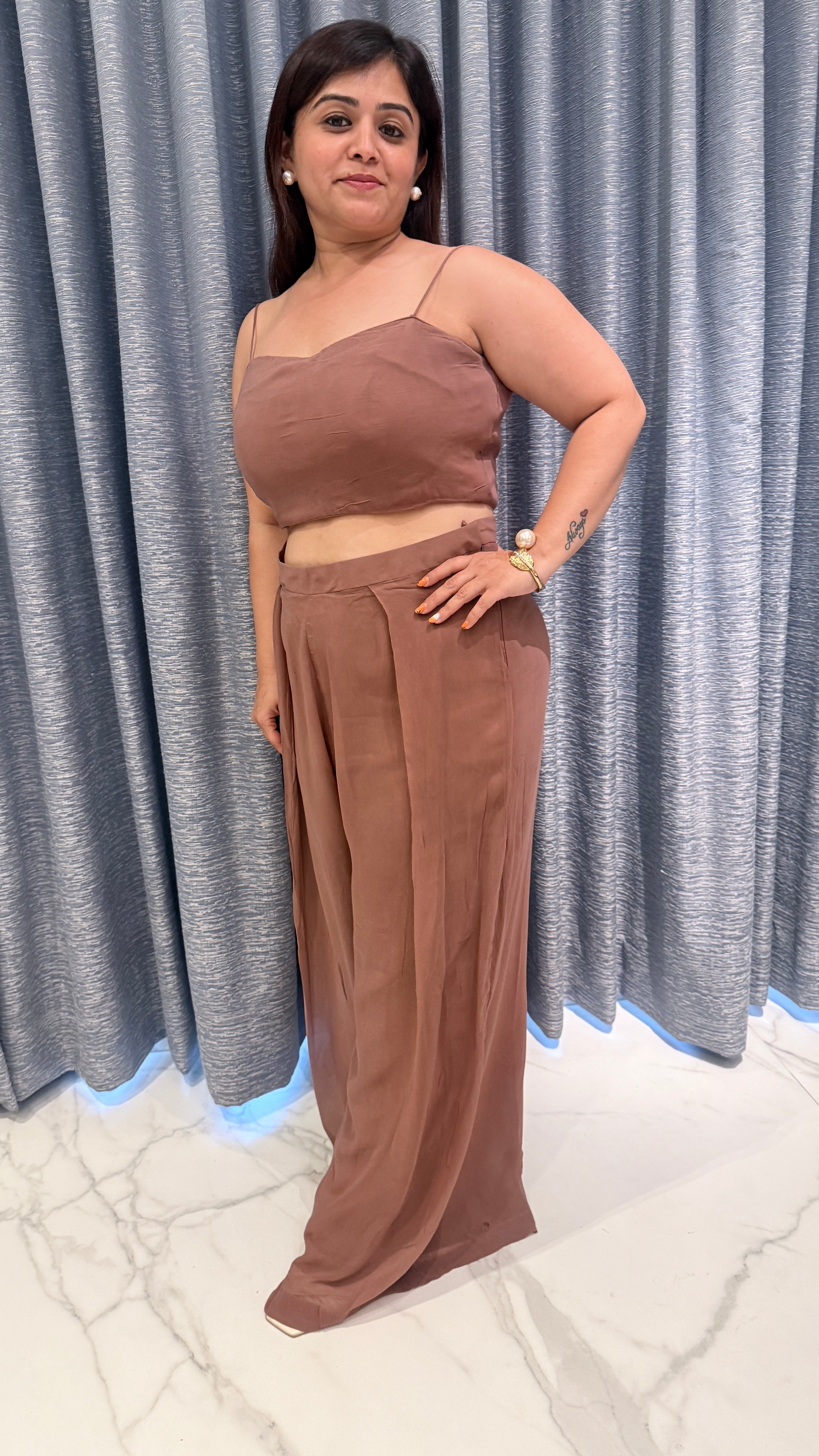 Mocha Brown 2-Piece Coord Set