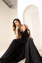 Black Beaded Bodice and Jumpsuit