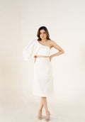 Ivory One-Shoulder Statement Co-Ord Set