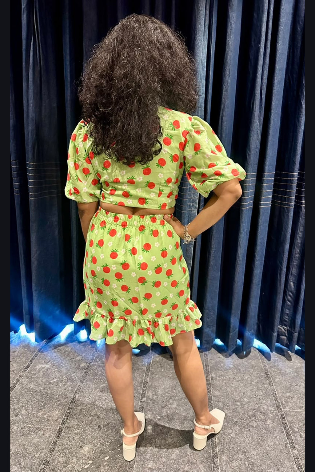 Sweet Strawberry Ruffle Co-ord Set