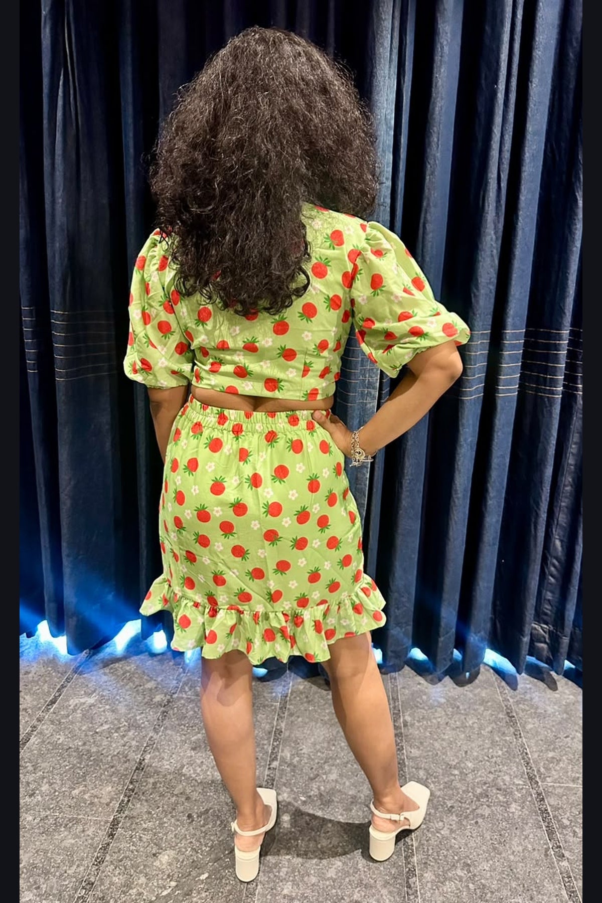 Sweet Strawberry Ruffle Co-ord Set