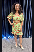 Sweet Strawberry Ruffle Co-ord Set
