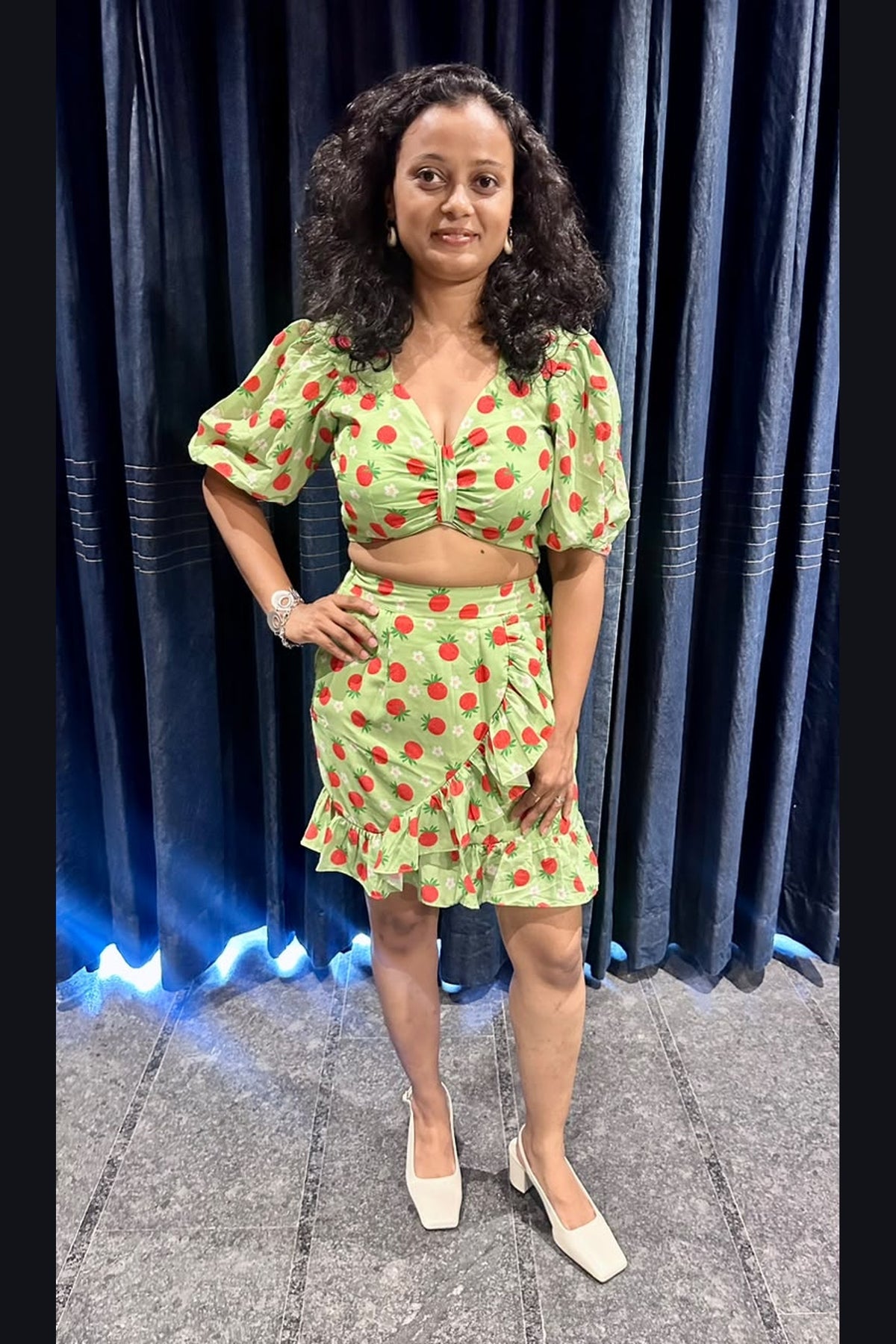 Sweet Strawberry Ruffle Co-ord Set