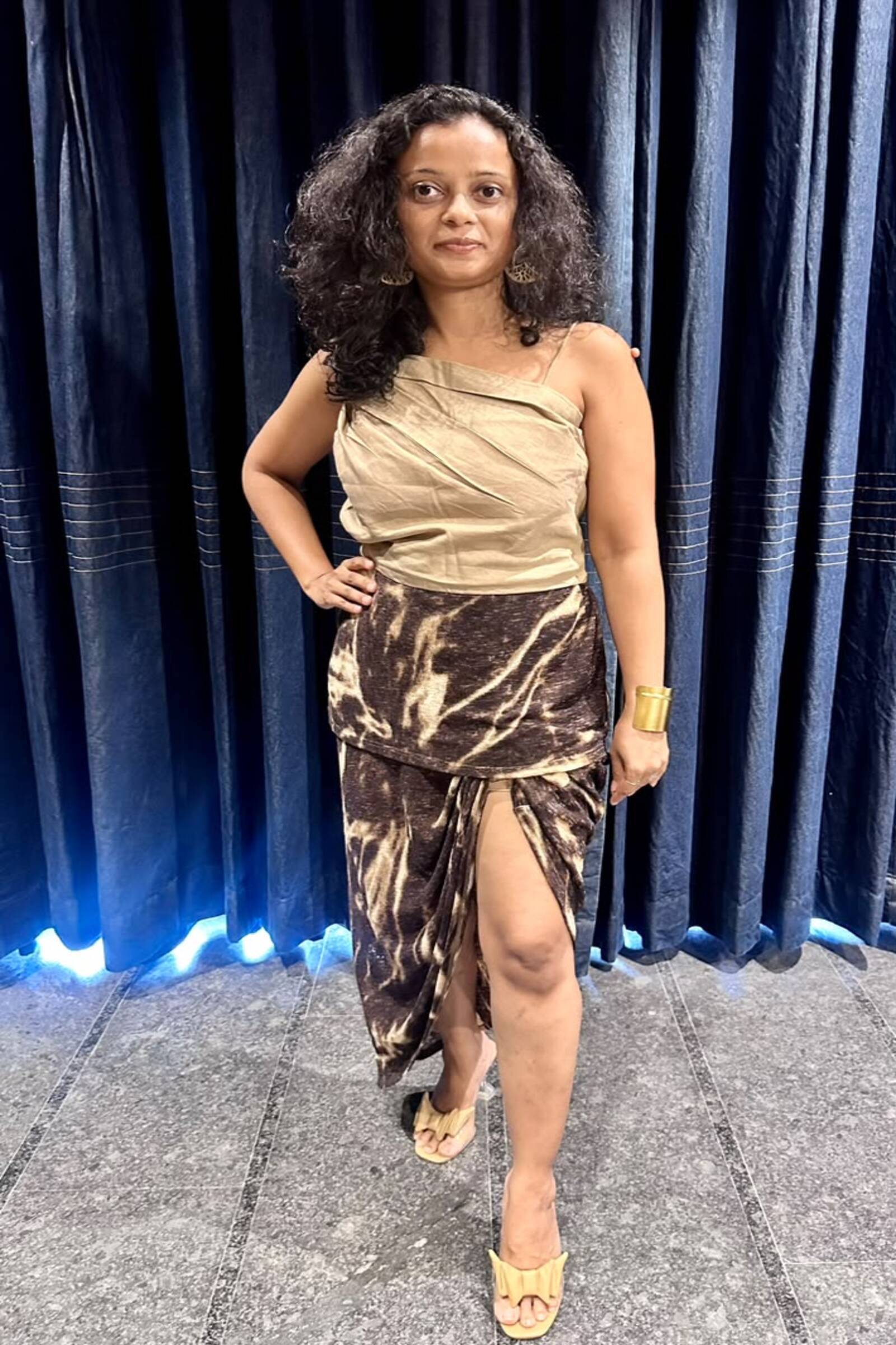 Desert Marble Draped Skirt