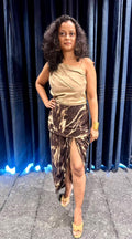 Desert Marble Draped Skirt