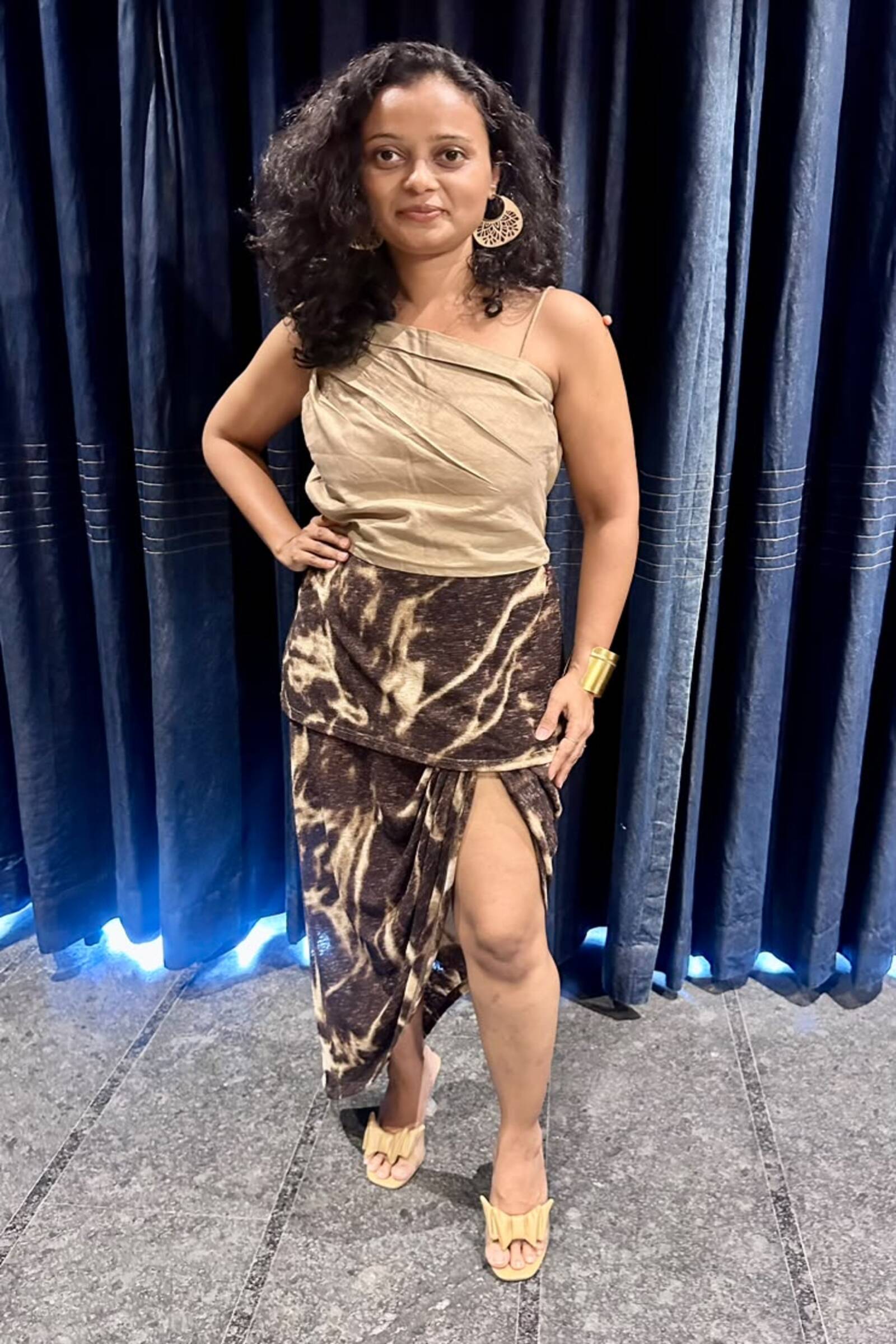 Desert Marble Draped Skirt