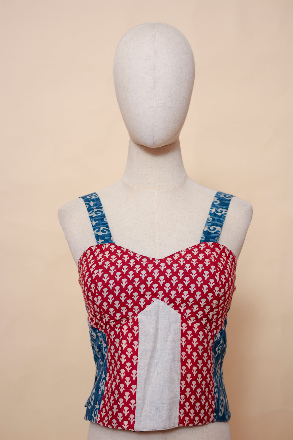 Handcrafted Red & Ivory Chaniya Choli