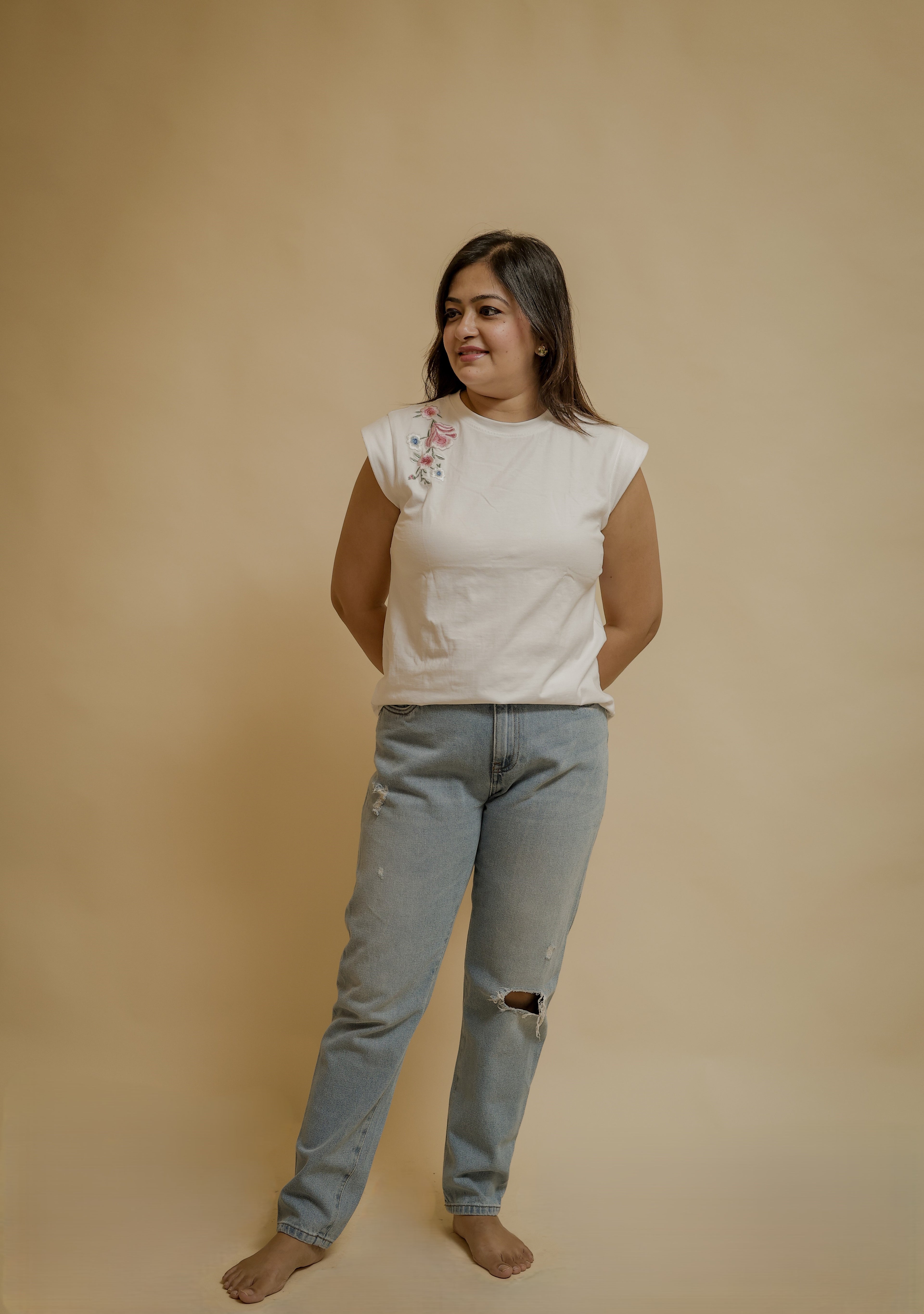 Women Blue Boyfriend Fit High-Rise Jeans