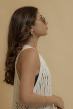 Sleeveless Crochet Style Shrug