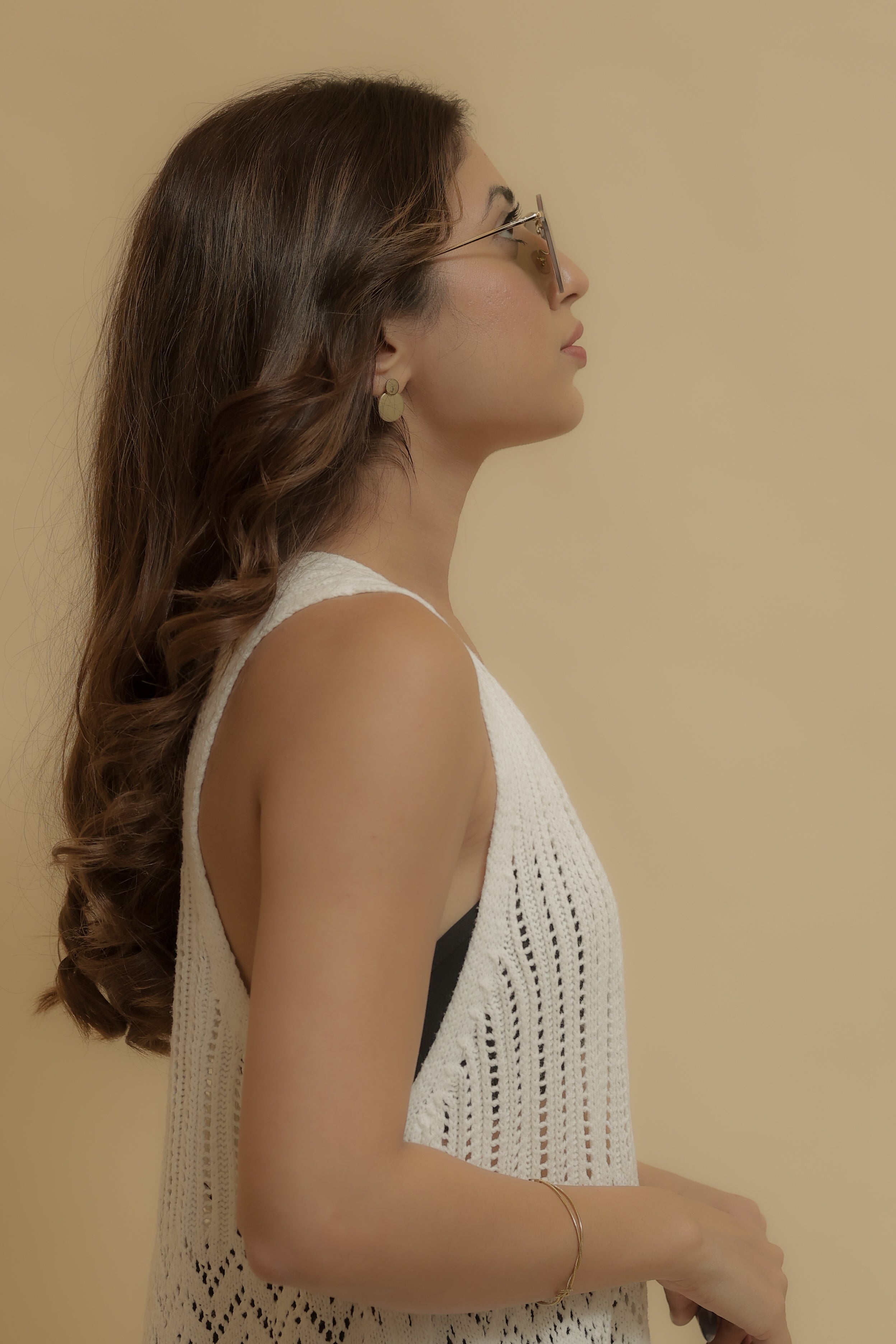 Sleeveless Crochet Style Shrug