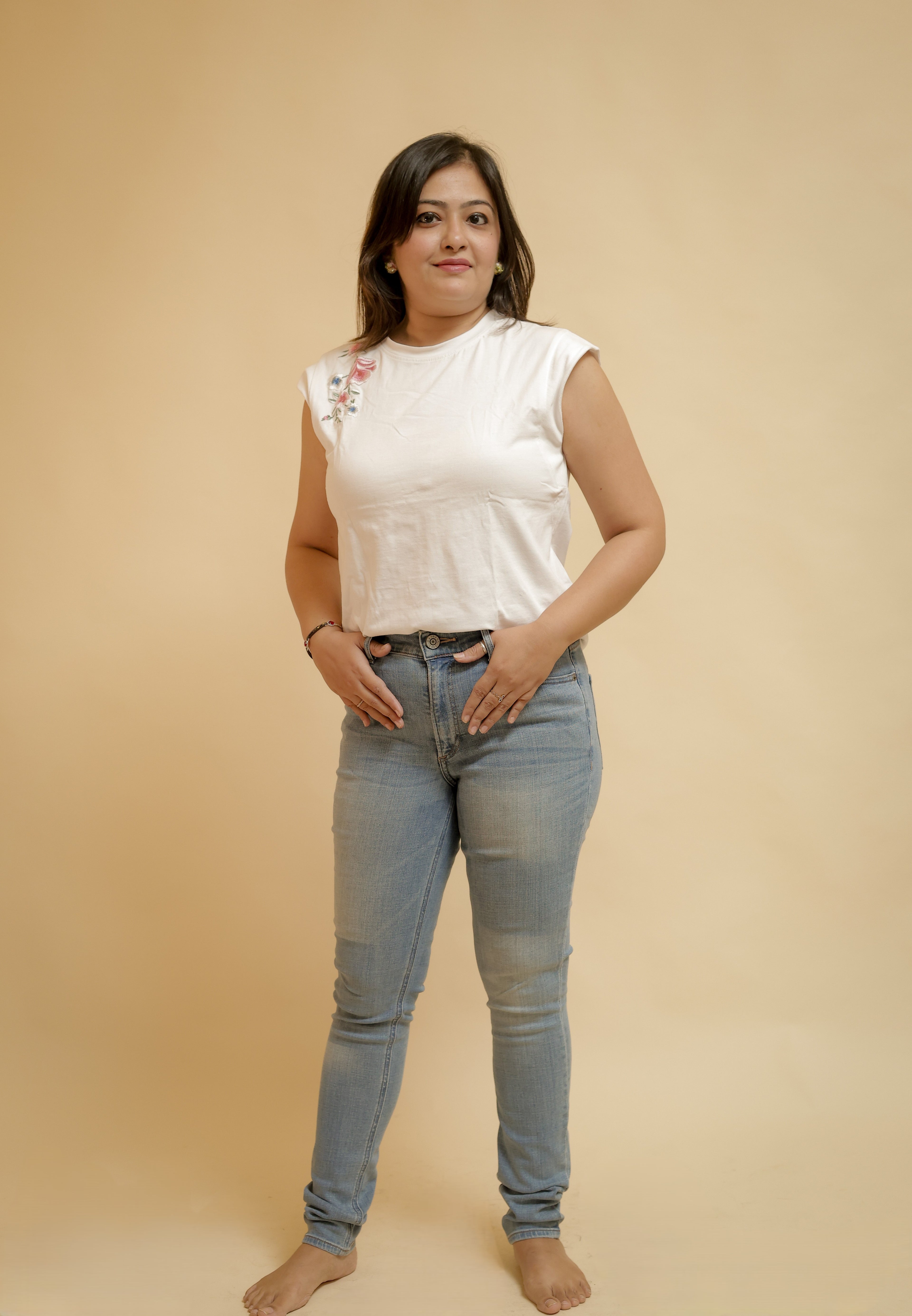 Classic Light-Wash Skinny Jeans