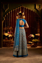 Royal Blue Lehenga with Heavy Work & Stylish Blouse