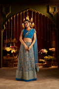 Royal Blue Lehenga with Heavy Work & Stylish Blouse